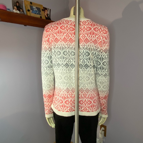 Talbots Ombré Fair Isle Sweater - Picture 4 of 8